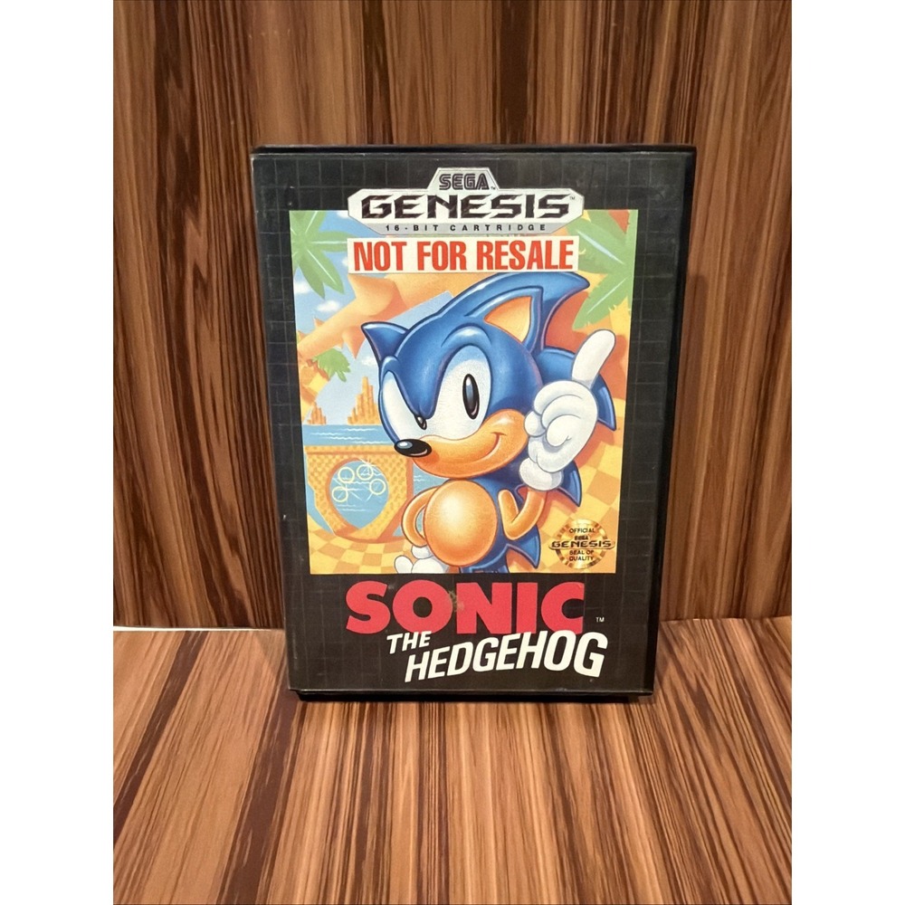 Sonic The Hedgehog Sega Genesis CIB Complete w/ Manual Not For Resale NFR